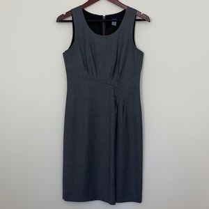 J. Crew Scoop-Neck Sleeveless Suiting Dress Gray Size 0